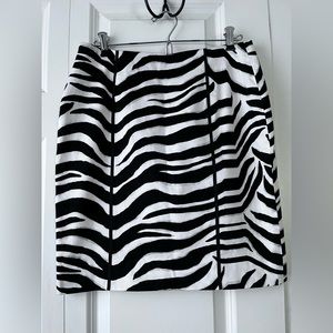 White House Black Market skirt with animal print.